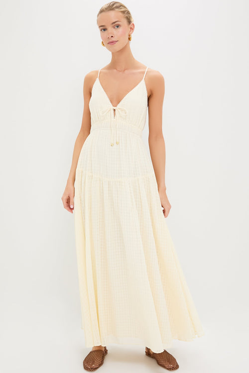 Cream Chantelle Maxi Dress