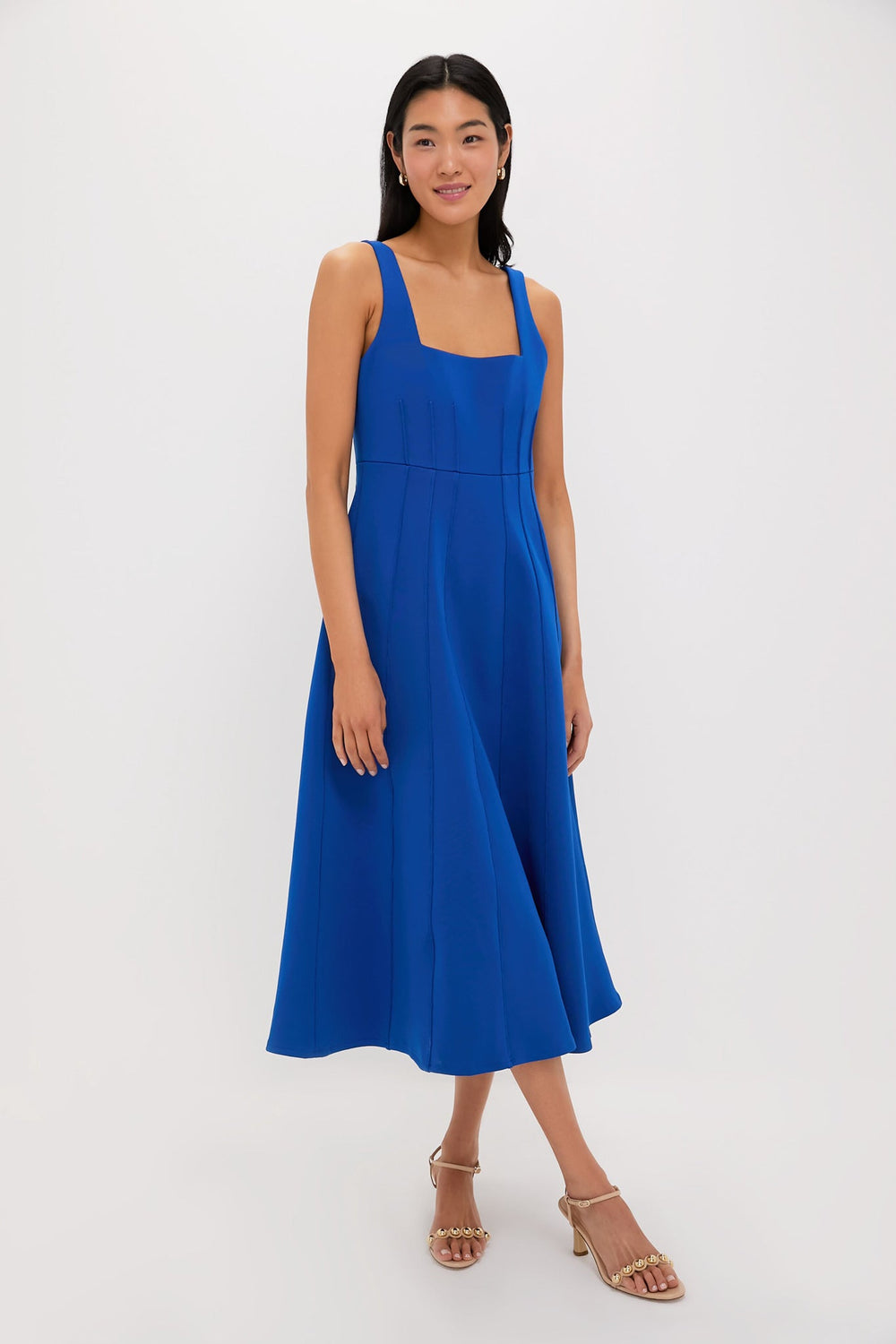Azure Double Knit Jersey Julietta Dress