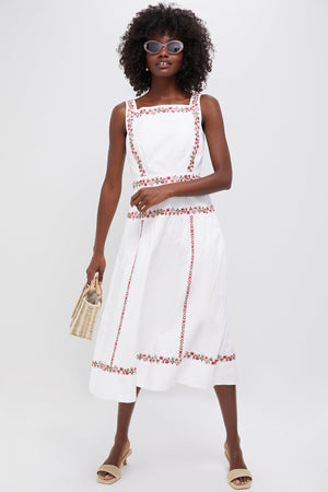 Ivory Flame Rasia Dress