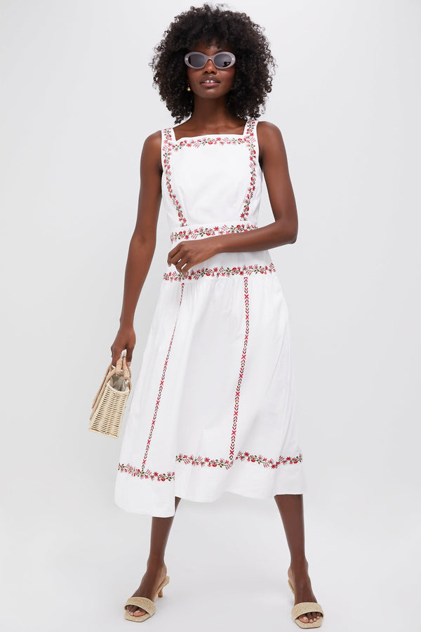 Ivory Flame Rasia Dress