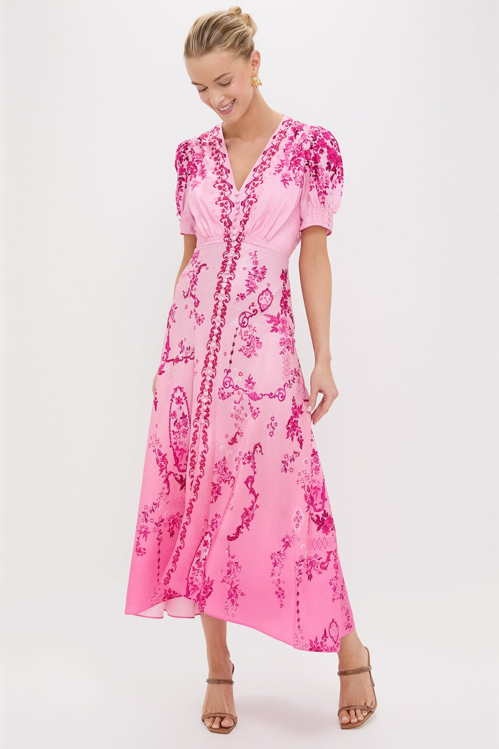 Floral Serramento Lea Long Dress