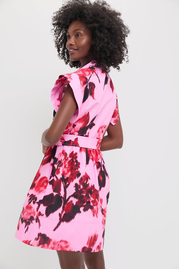 Cerise Blossom Mini Chloe Dress