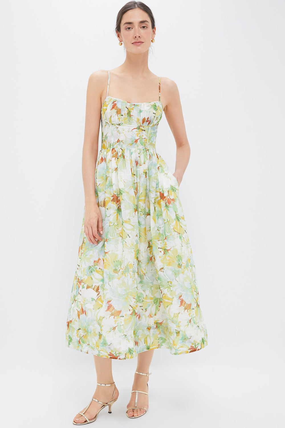 Terra Light Blue Alba Midi Dress