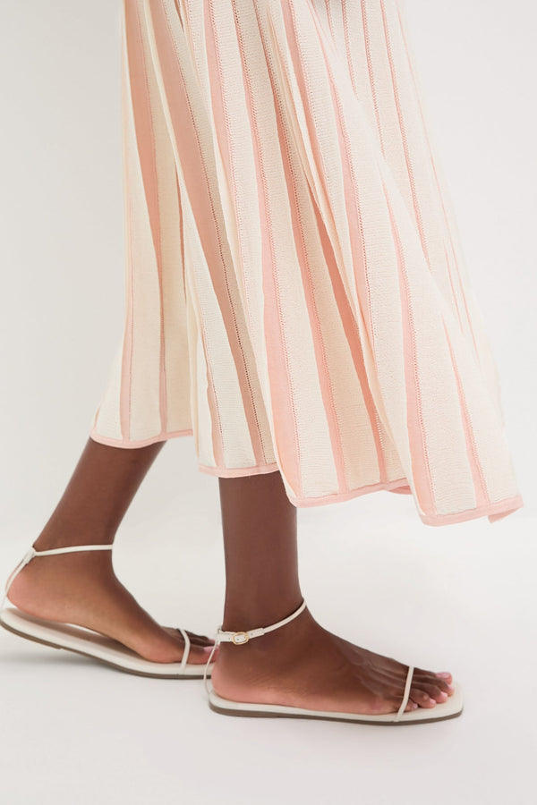 Pink Stripe Knit Amie Dress