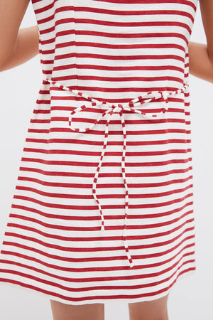 Red Breton Stripe Kelly Mini Dress
