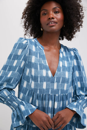 Blue Ikat Kenzo Dress