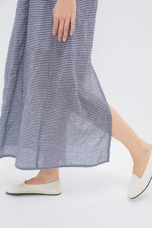 Navy Gingham Jour Maxi Dress