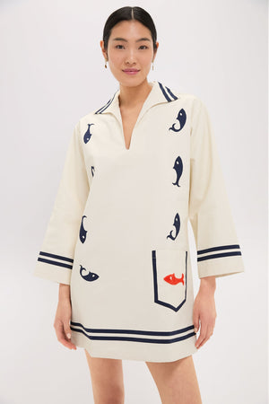 Cream Marine Tunic Dress