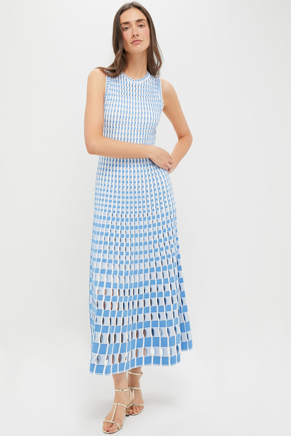 Blue Hydrangea Multi Zelma Maxi Dress
