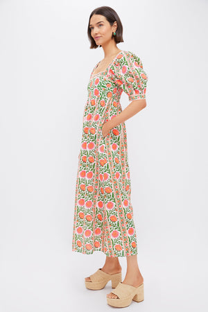 Neon Border Elizabeth Dress