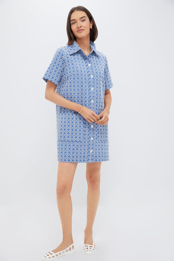 Denim Embroidered Lacie Dress