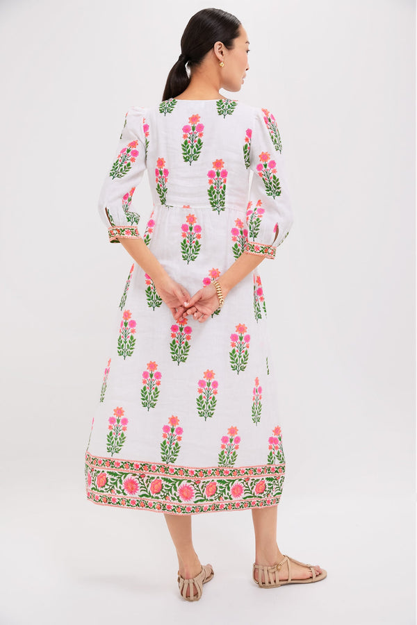 Neon Botanical Pushkar Dress