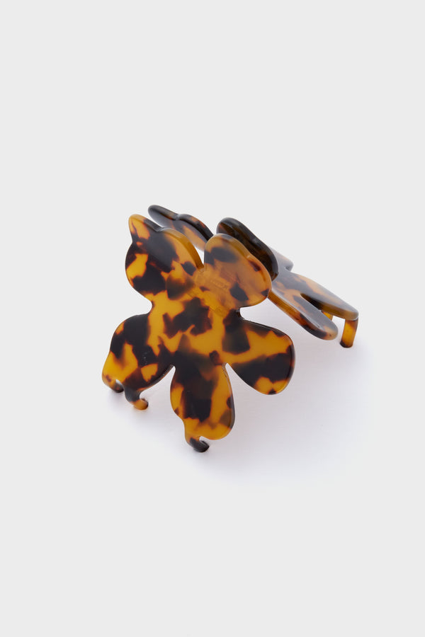 Tortoise Lily Claw Clip