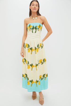 Aqua Mix Bennet Midi Dress