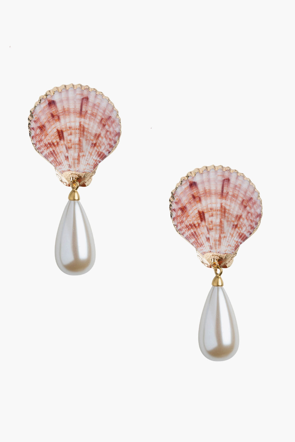 Capri Shell Pearl Drops Earrings