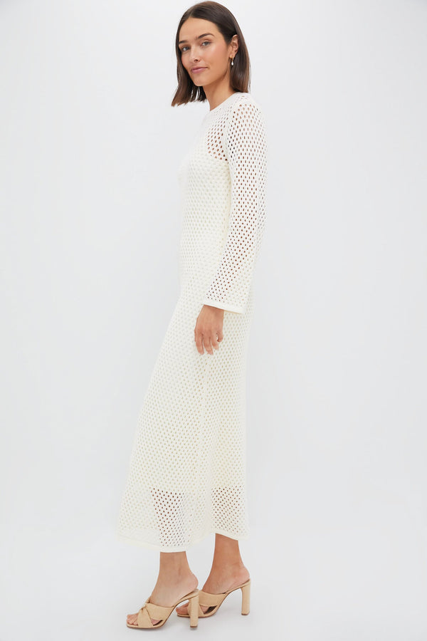 Cream Knit Amanyara Maxi Dress
