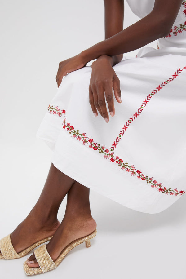 Ivory Flame Rasia Dress