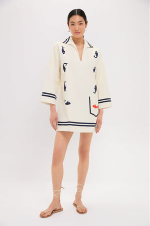 Cream Marine Tunic Dress