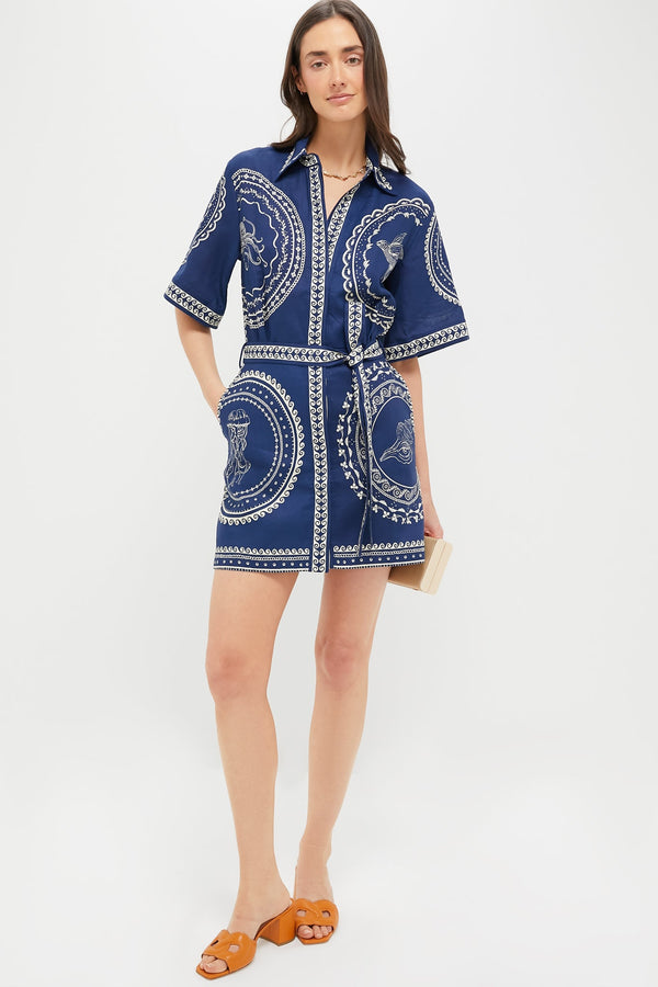 Navy Oceane Mini Dress