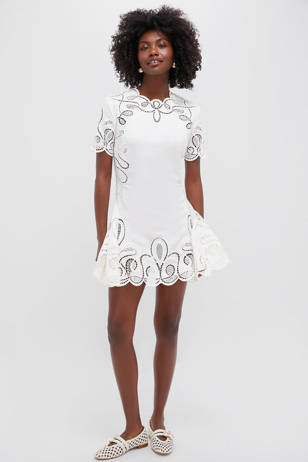 Ivory Morrigan Short Sleeve Mini Dress