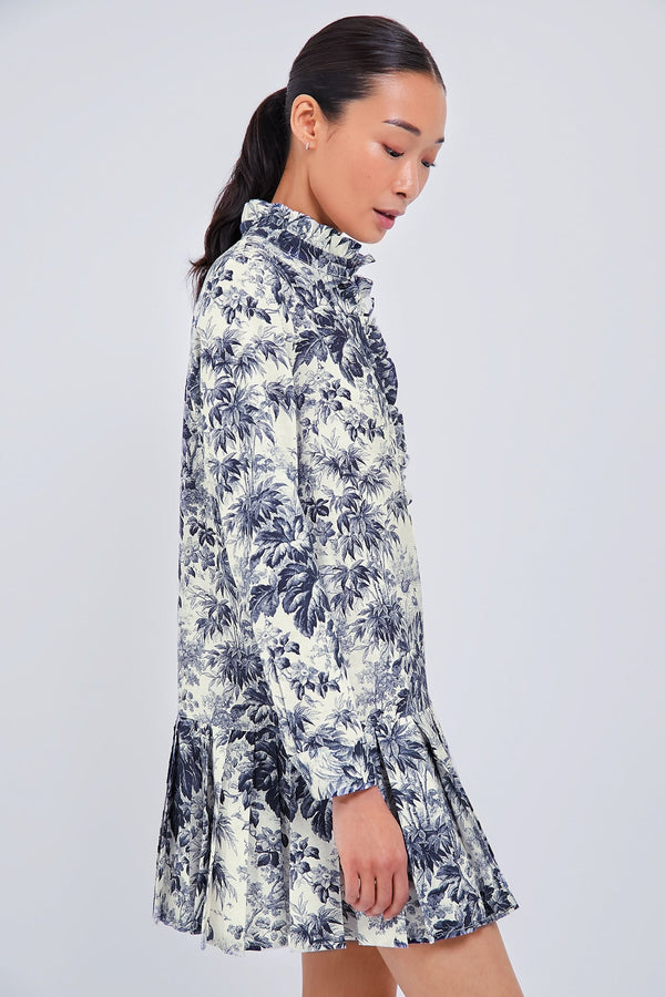 Navy Blue Toile Tate Dress