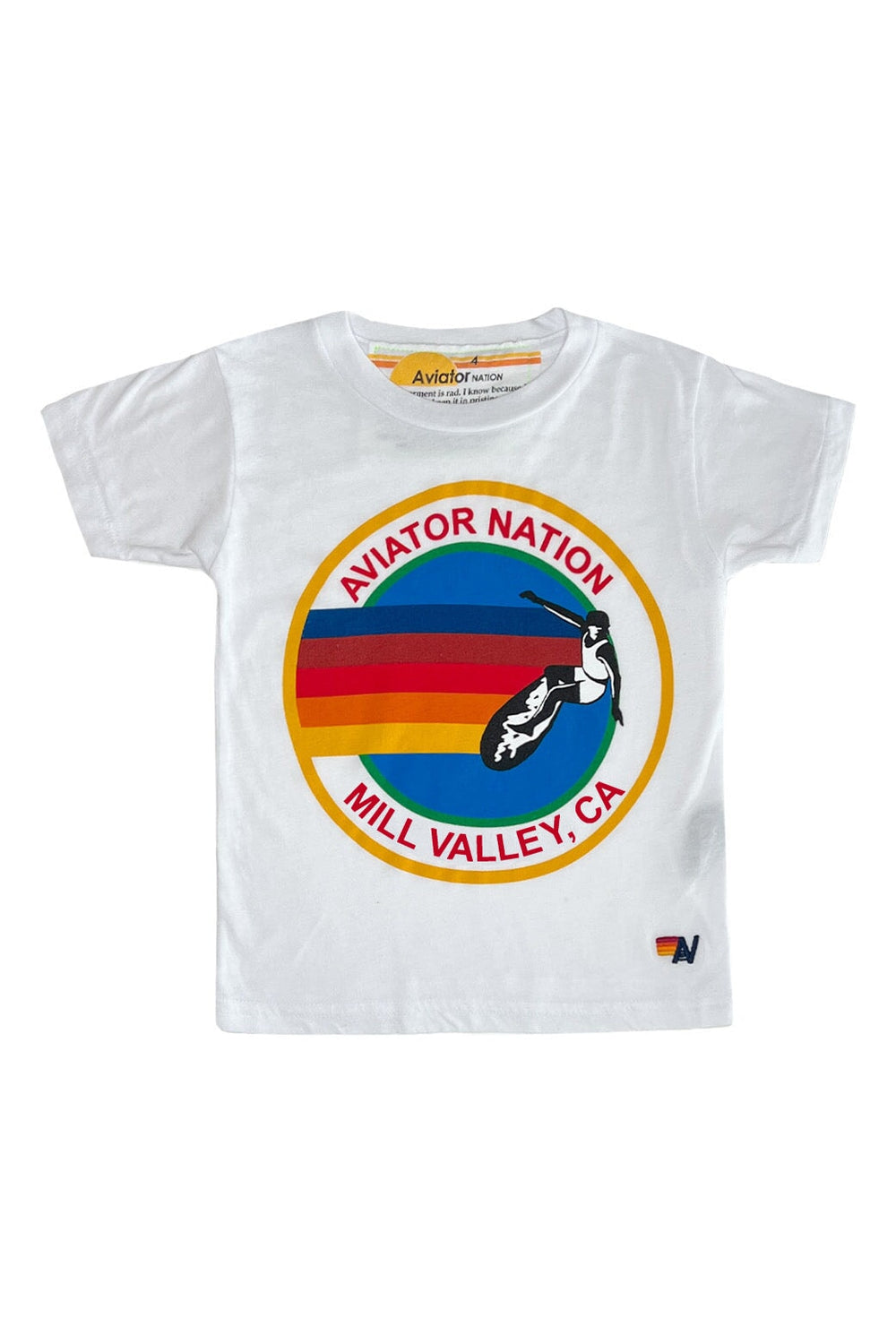 KID'S AVIATOR NATION MILL VALLEY TEE - WHITE