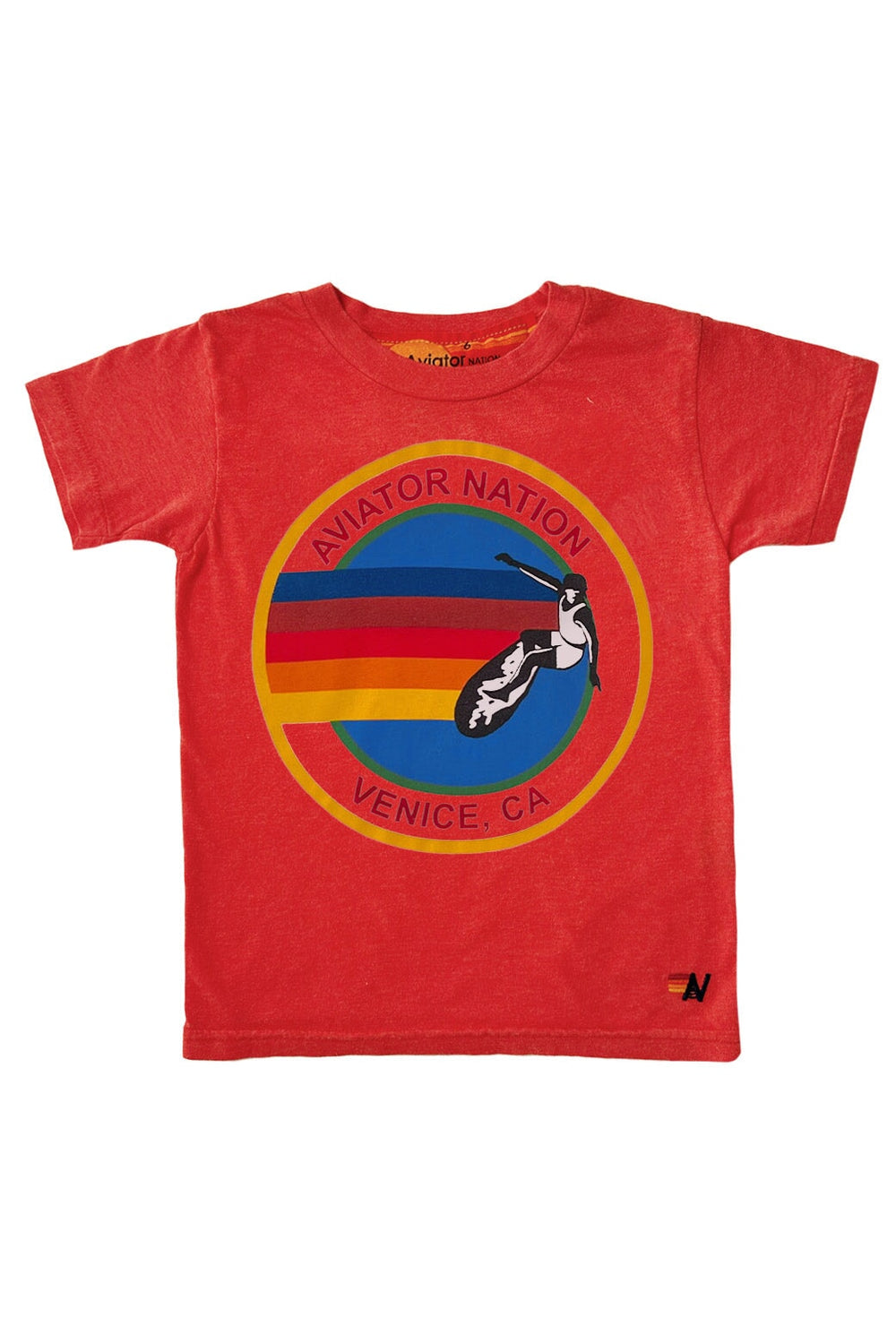 KID'S AVIATOR NATION TEE - RED