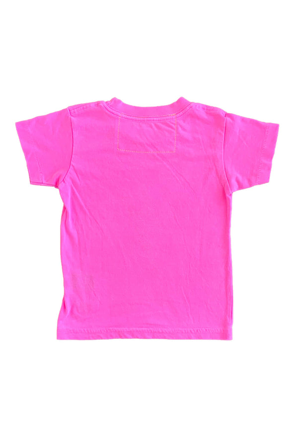 KID'S BOLT TEE - NEON PINK