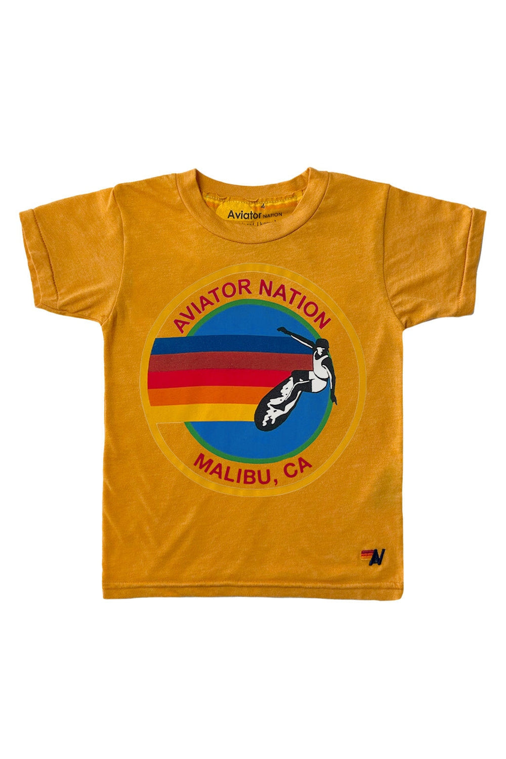 KID'S MALIBU AVIATOR NATION TEE - GOLD