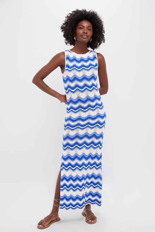 Blue Wave Leighton Maxi Dress