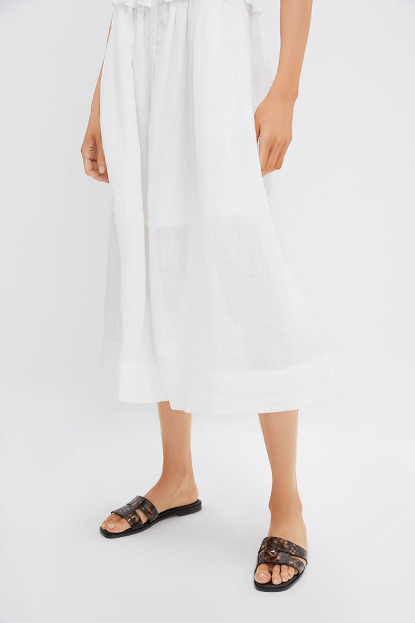 Pearl Zora Solid Tank Button Down Dress