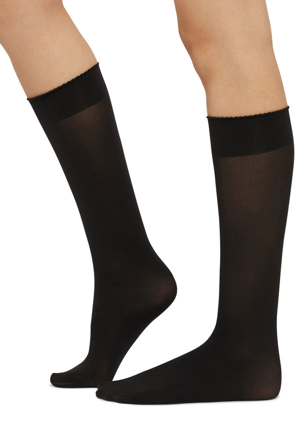 Black Velvet de Luxe 50 Knee-Highs