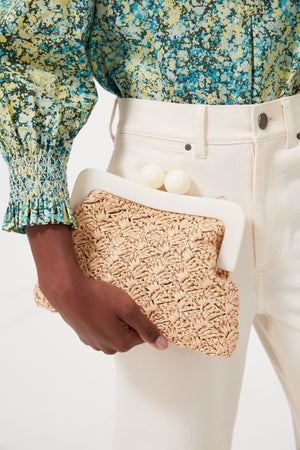 Natural Mina Clutch