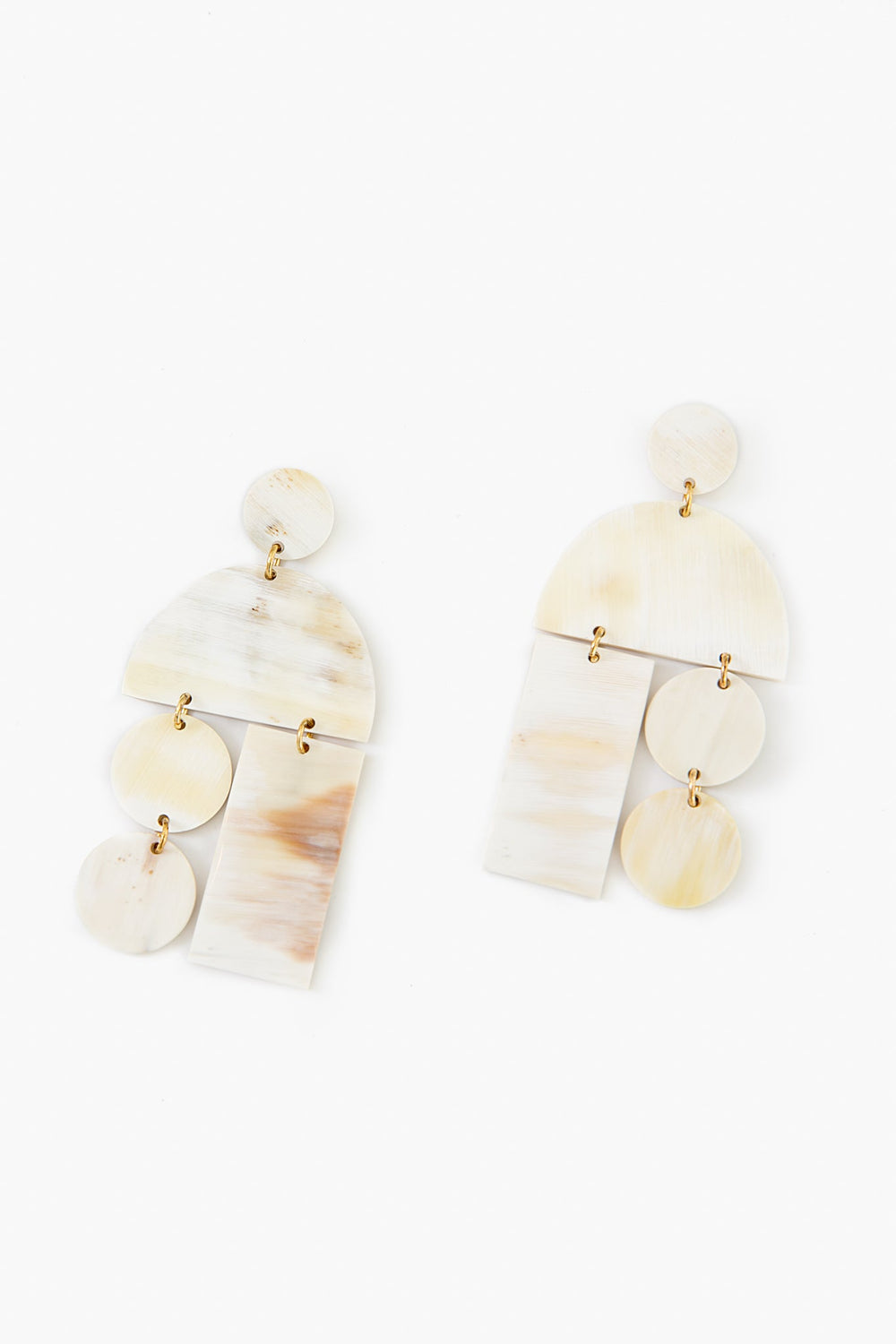 Natural Horn Mobile Earrings