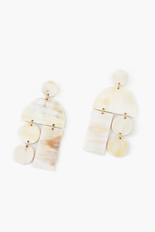Natural Horn Mobile Earrings