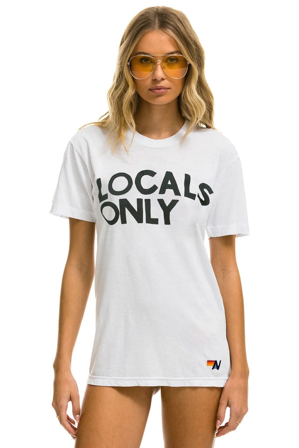LOCALS ONLY TEE - WHITE