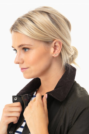 Pave Berry Ear Climber