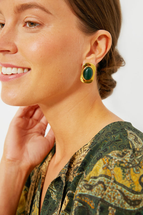 Green Ashley Earrings