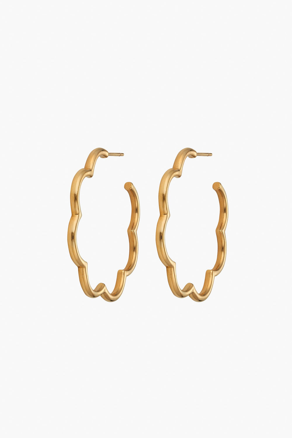 Scallop Hoop Earrings