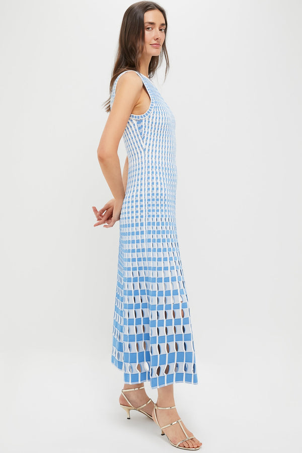 Blue Hydrangea Multi Zelma Maxi Dress