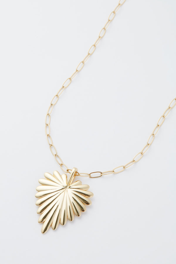 Gold Full Heart Pendant