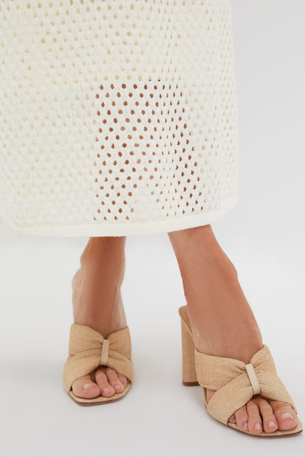 Cream Knit Amanyara Maxi Dress