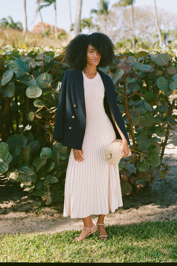 Pink Stripe Knit Amie Dress