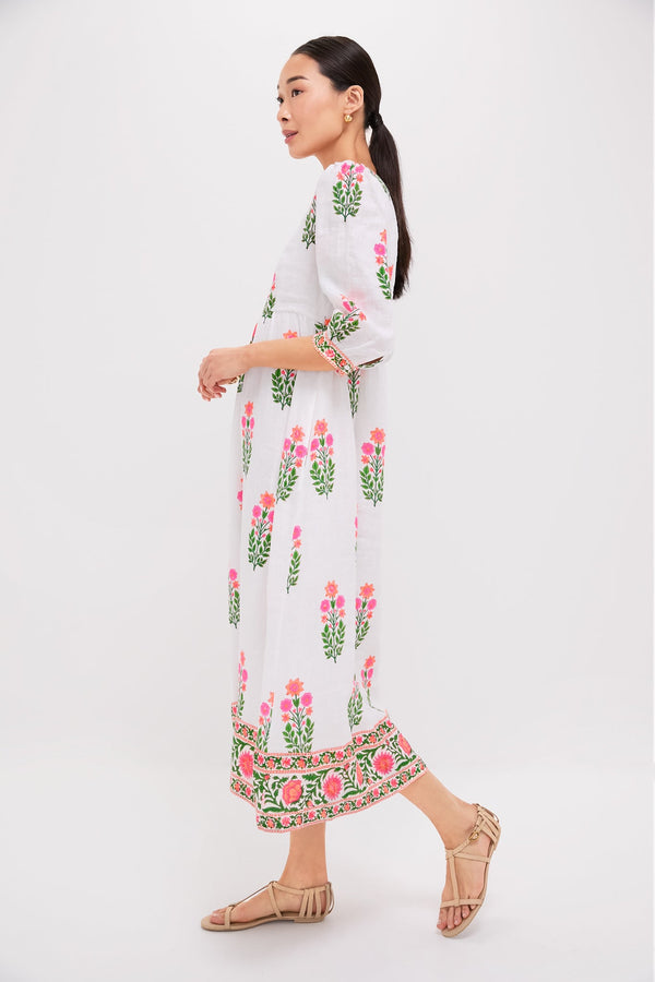 Neon Botanical Pushkar Dress