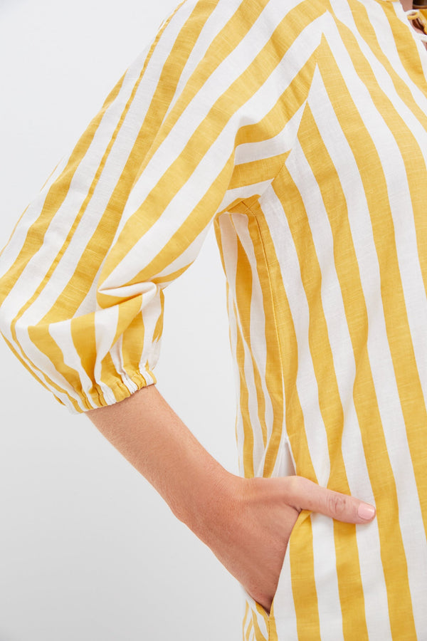 Marigold Stripe Maryse Caftan