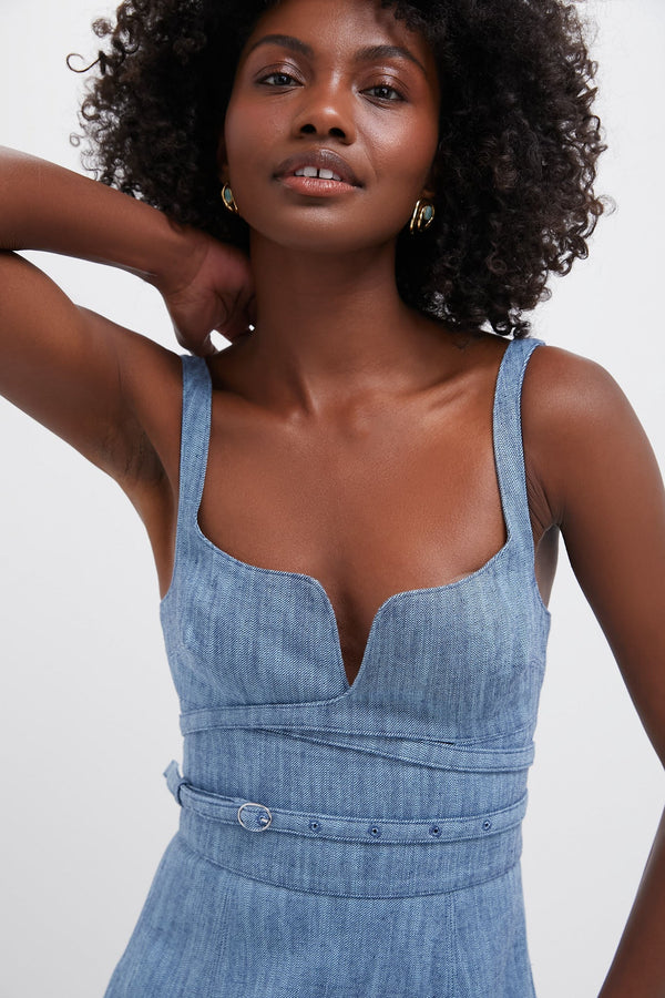 Stone Blue Sirene Maxi Dress