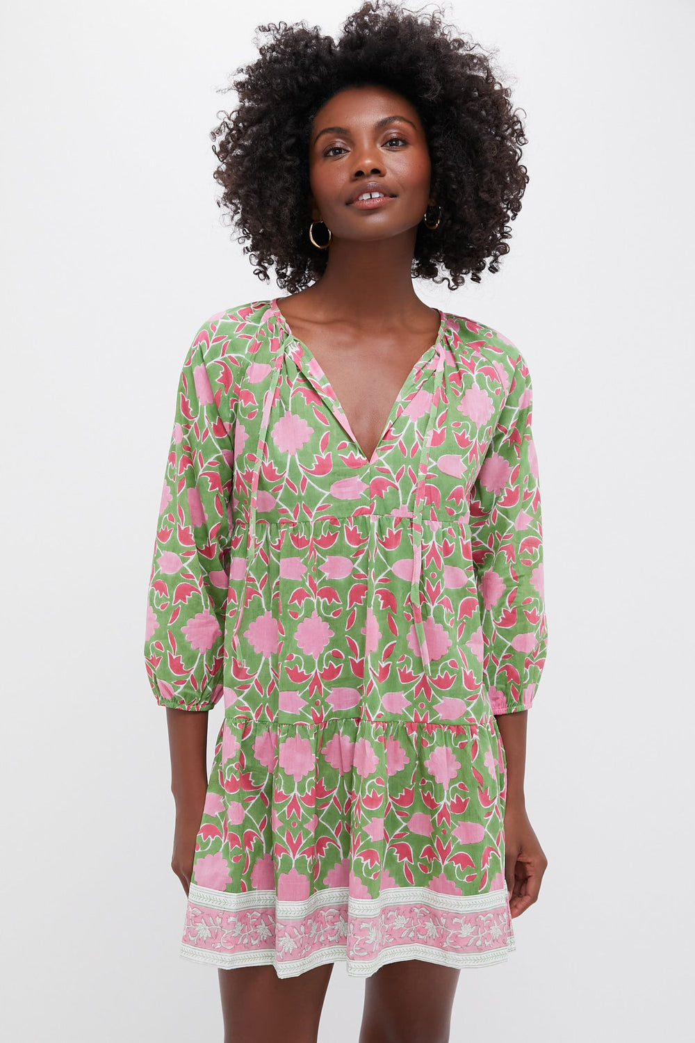 Exclusive Celery Lisbon Print Priya Dress