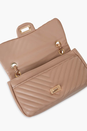 Natural Ayden Quilted Bag