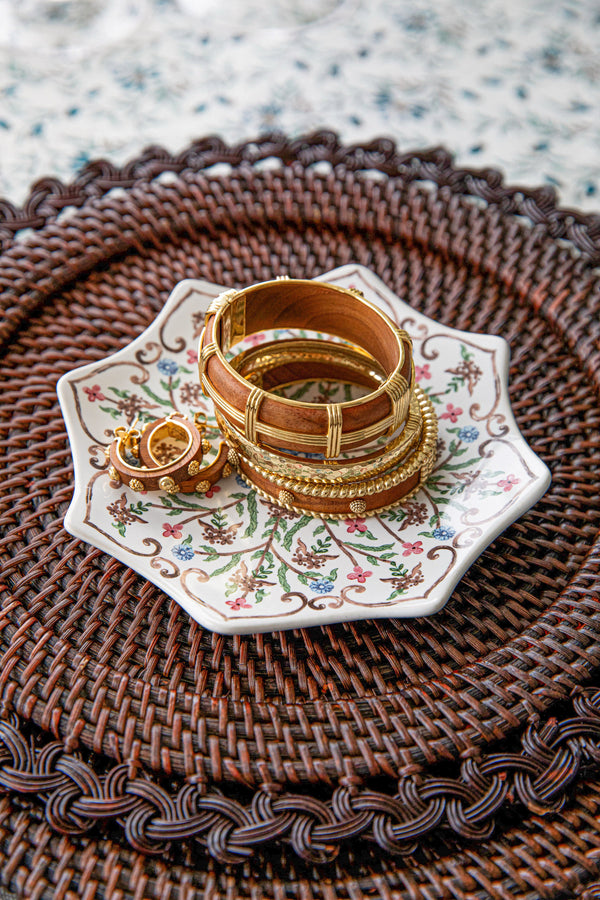 Teak Small Hinged Cuff
