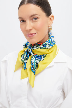 Sunbeam Filigree Medium Silk Scarf